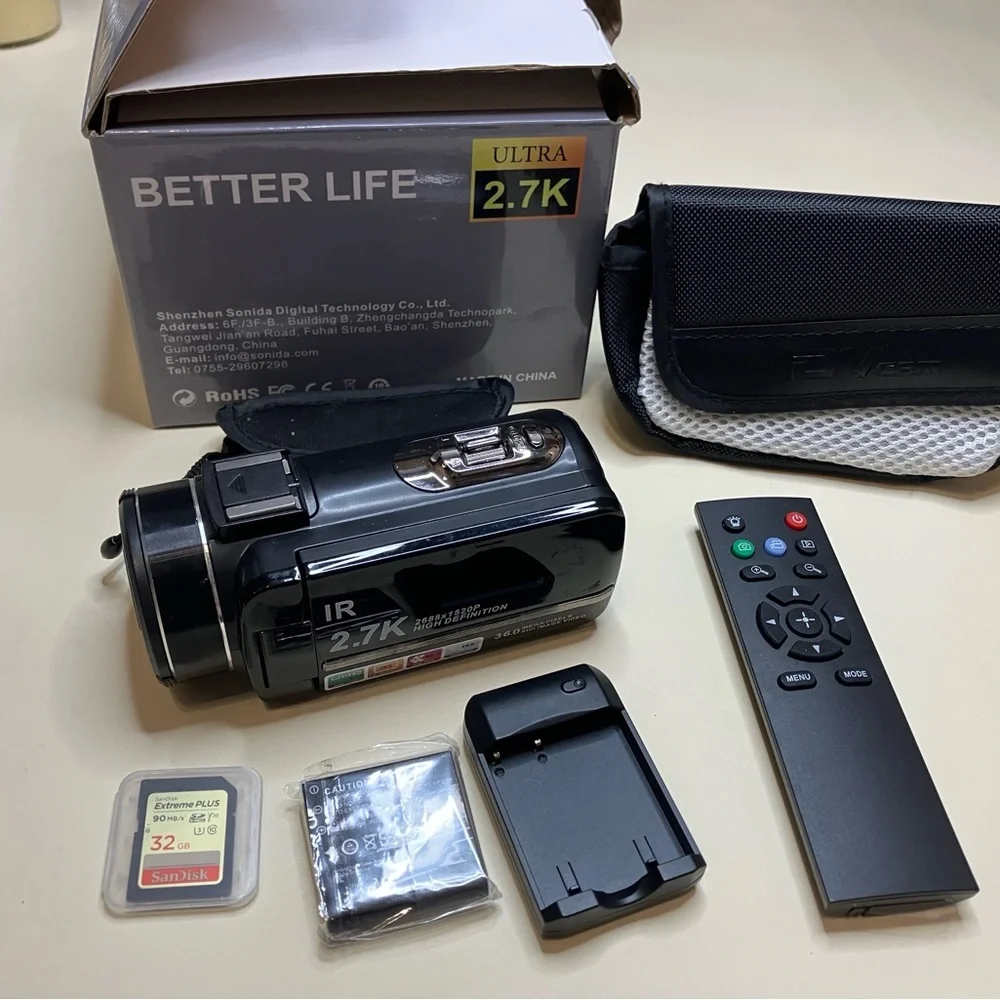 Better Life Ultra 2.7K Digital Video Camera Camcorder